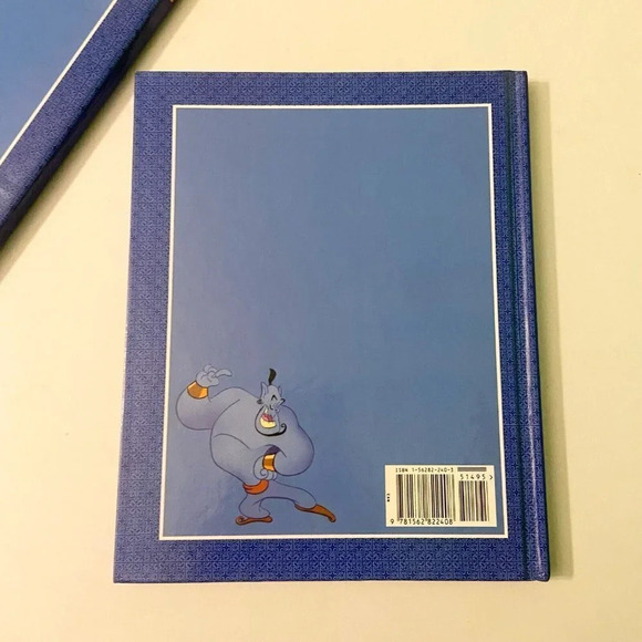 Vintage 1992 Disneys Aladdin  by A L Singer Hardcover Book DJ - Picture 11 of 16